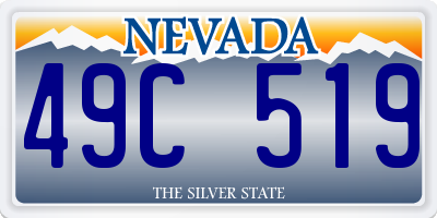 NV license plate 49C519