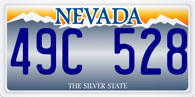 NV license plate 49C528