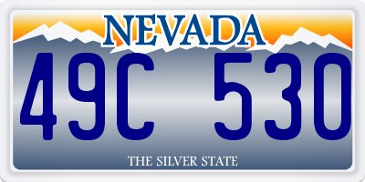 NV license plate 49C530