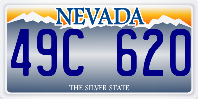 NV license plate 49C620