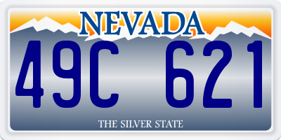 NV license plate 49C621