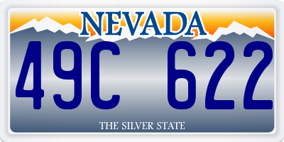 NV license plate 49C622
