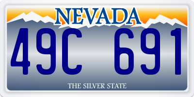 NV license plate 49C691