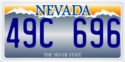 NV license plate 49C696