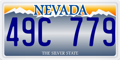 NV license plate 49C779
