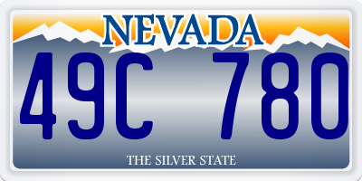 NV license plate 49C780