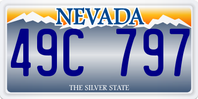 NV license plate 49C797