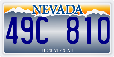 NV license plate 49C810