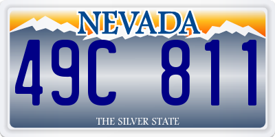 NV license plate 49C811