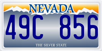 NV license plate 49C856