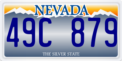 NV license plate 49C879