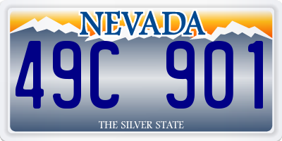 NV license plate 49C901