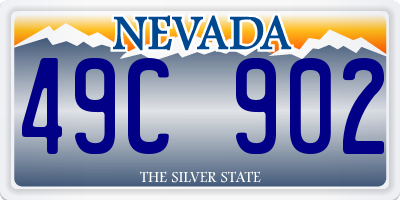 NV license plate 49C902