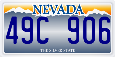 NV license plate 49C906