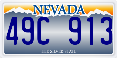 NV license plate 49C913