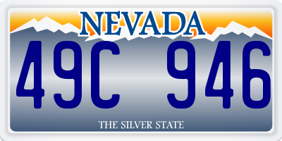 NV license plate 49C946