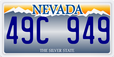 NV license plate 49C949