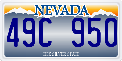 NV license plate 49C950