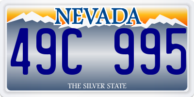 NV license plate 49C995