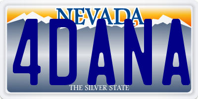 NV license plate 4DANA