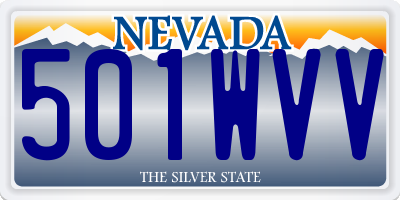 NV license plate 501WVV