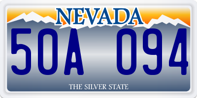 NV license plate 50A094