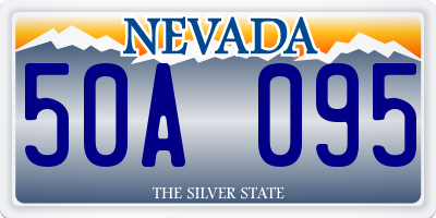 NV license plate 50A095