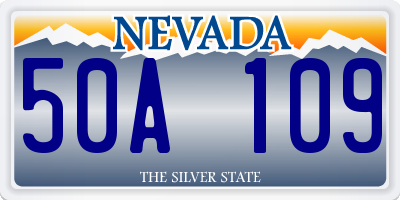 NV license plate 50A109