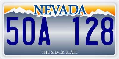 NV license plate 50A128