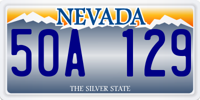 NV license plate 50A129