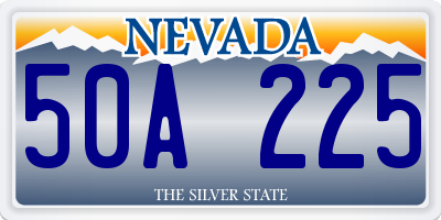 NV license plate 50A225