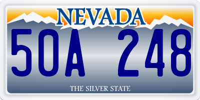 NV license plate 50A248