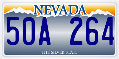 NV license plate 50A264