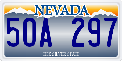 NV license plate 50A297