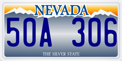 NV license plate 50A306