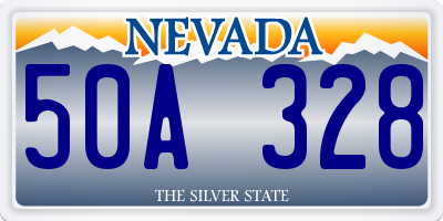 NV license plate 50A328