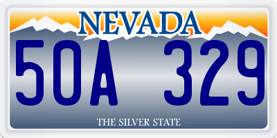 NV license plate 50A329