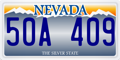 NV license plate 50A409