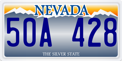 NV license plate 50A428