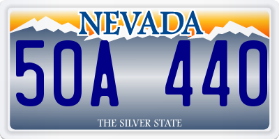 NV license plate 50A440