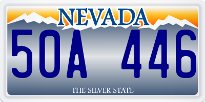 NV license plate 50A446