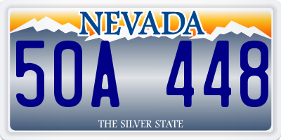 NV license plate 50A448