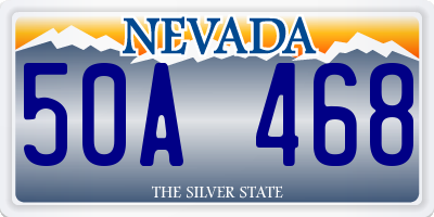 NV license plate 50A468