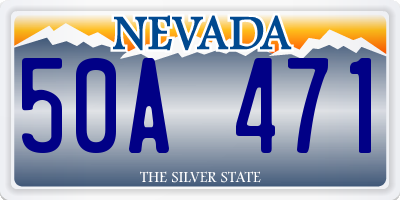 NV license plate 50A471