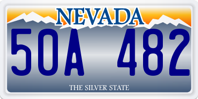 NV license plate 50A482