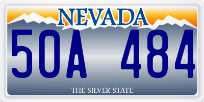 NV license plate 50A484