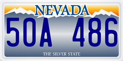 NV license plate 50A486