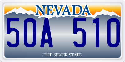 NV license plate 50A510