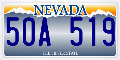 NV license plate 50A519