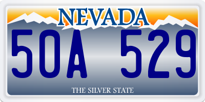 NV license plate 50A529